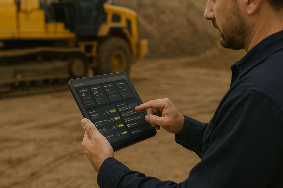 Construction Dealer Management System Mobile Access